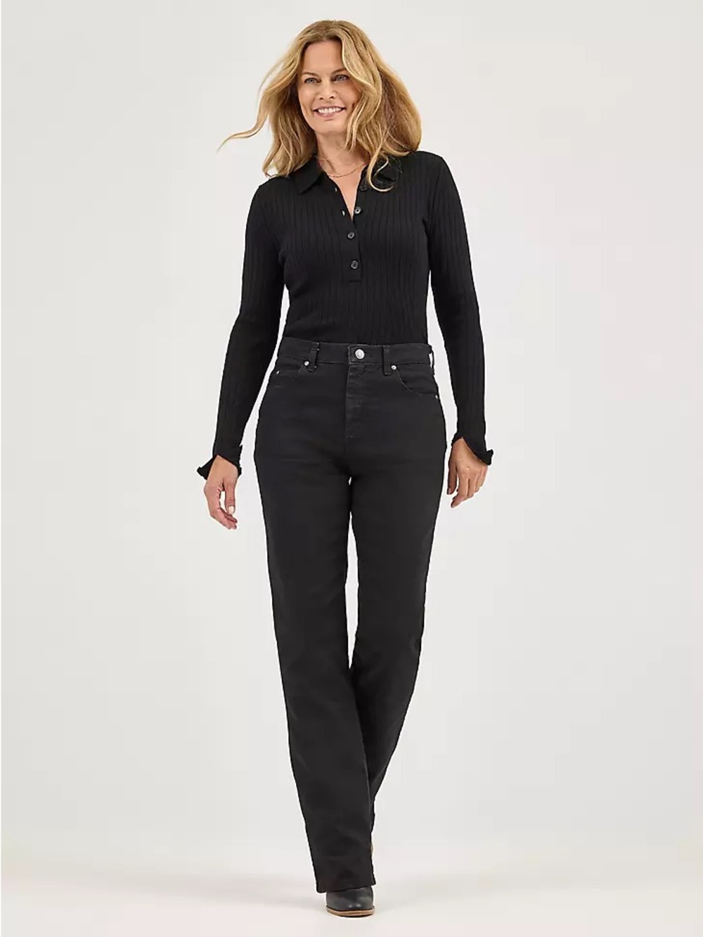 LEE WOMEN’S ORIGINAL RELAXED FIT STRAIGHT LEG JEAN